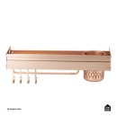 Cozinha Suspensa Gourmet Canário Pingoo.casa - Dourado Rose