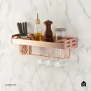 Cozinha Suspensa Gourmet Canário Pingoo.casa - Dourado Rose