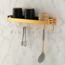 Cozinha Suspensa Gourmet Papagaio Dourado