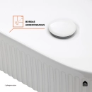 Cuba de Apoio para Banheiro Oval Louça Cerâmica Selenita - Branco