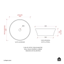 Cuba de Apoio para Banheiro Oval Louça Cerâmica Urban - Branco