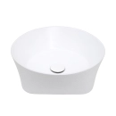 Cuba de Apoio para Banheiro Oval Louça Cerâmica Urban - Branco
