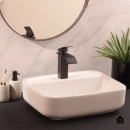 Cuba de Apoio para Banheiro Retangular Louça Cerâmica Clorita Pingoo.casa - Branco