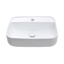 Cuba de Apoio para Banheiro Retangular Louça Cerâmica Clorita Pingoo.casa - Branco