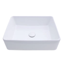 Cuba de Apoio para Banheiro Retangular Louça Cerâmica Hematita Pingoo.casa - Branco