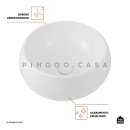 Cuba de Apoio Redonda para Banheiro Louça Cerâmica 41cm Morganita Branco
