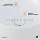 Cuba de Apoio Redonda para Banheiro Louça Cerâmica 41cm Morganita Branco