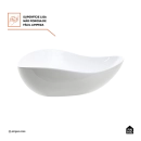 Cuba de Apoio Sem Válvula para Banheiro Oval Louça Cerâmica Ambar - Branco