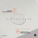 Cuba de Apoio Slim Quadrada para Banheiro Louça Cerâmica 31,5x31cm Crisoprásio Branco