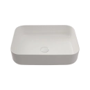Cuba de Apoio Slim Retangular para Banheiro Louça Cerâmica 50,5x39,5cm Fluorita Branco