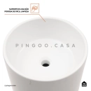 Cuba de Piso para Banheiro Cerâmica 45cm Espinélio Branco