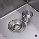 Cuba Dupla Gourmet para Cozinha Aço Inox 304 79x53cm Kiriri Farm Pequena Prata