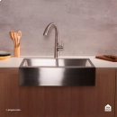 Cuba Dupla Gourmet para Cozinha Aço Inox 304 91x53cm Kiriri Farm Grande Prata