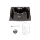Cuba Gourmet para Cozinha Aço Inox 201 50x40cm Nawa Preto