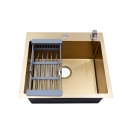 Cuba Gourmet para Cozinha Aço Inox 304 55x51cm Corubos Dourado