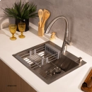 Cuba Gourmet para Cozinha Aço Inox 304 55x51cm Corubos Prata