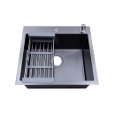 Cuba Gourmet para Cozinha Aço Inox 304 55x51cm Corubos Preto