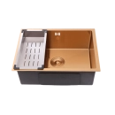 Cuba Gourmet para Cozinha Aço Inox 304 58x45cm Terena Dourado