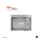 Cuba Gourmet para Cozinha Aço Inox 304 60x45cm Truká Prata