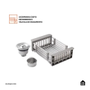 Cuba Gourmet para Cozinha Aço Inox 304 60x45cm Truká Prata