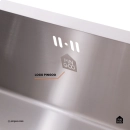 Cuba Gourmet para Cozinha Aço Inox 304 74x44cm Terena Prata
