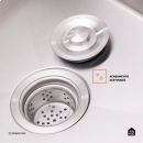 Cuba Gourmet para Cozinha Aço Inox 304 74x44cm Terena Prata