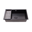 Cuba Gourmet para Cozinha Aço Inox 304 74x44cm Terena Preto