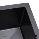 Cuba Gourmet para Cozinha Aço Inox 304 Texturizado 44x44cm Preto Terena