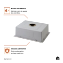 Cuba Gourmet para Cozinha Aço Inox 304 58x45cm Terena Dourado