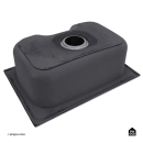 Cuba Gourmet para Cozinha com Acessórios Aço Inox 201 Texturizado 42x60cm Preto Carajás