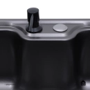Cuba Gourmet para Cozinha com Acessórios Aço Inox 201 Texturizado 42x60cm Preto Carajás