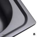 Cuba Gourmet para Cozinha com Acessórios Aço Inox 201 Texturizado 42x60cm Preto Carajás