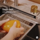 Cuba Gourmet para Cozinha com Acessórios Workstation e Torneira Maranguá Pingoo.casa - Prata