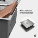 Cuba Gourmet para Cozinha com Acessórios Workstation e Torneira Maranguá Pingoo.casa - Prata
