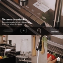 Cuba Gourmet para Cozinha com Acessórios Workstation e Torneira Maué Pingoo.casa - Preto