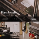 Cuba Gourmet para Cozinha com Acessórios Workstation e Torneira Maué Pingoo.casa - Preto