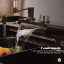 Cuba Gourmet para Cozinha com Acessórios Workstation e Torneira Maué Pingoo.casa - Preto