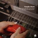Cuba Gourmet para Cozinha com Acessórios Workstation e Torneira Maué Pingoo.casa - Preto