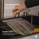 Cuba Gourmet para Cozinha com Acessórios Workstation Maranguá Pingoo.casa - Preto