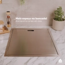 Cuba Gourmet para Cozinha com Acessórios Workstation Parakanã Pingoo.casa - Prata