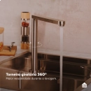 Cuba Gourmet para Cozinha com Acessórios Workstation Parakanã Pingoo.casa - Prata