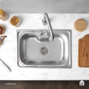 Cuba Gourmet para Cozinha com Acessórios Aço Inox 201 Texturizado 42x60cm Prata Carajás