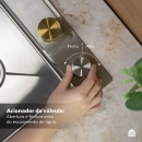 Cuba Gourmet para Cozinha com Acessórios Workstation e Torneira Maranguá Pingoo.casa - Prata