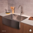 Cuba para Cozinha Gourmet Aço Inox 304 76x53cm Kaimbé Farm Prata