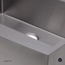 Cuba para Cozinha Gourmet Aço Inox 304 76x53cm Kaimbé Farm Prata