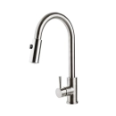 Cuba para Cozinha Inox Com Acessórios Carajás E Torneira Monocomando Extensível Muru Pingoo.casa - Prata Escovado