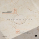 Cuba de Apoio para Banheiro Quadrada Slim Louça Cerâmica 31 cm Crisoprásio Marmorizado Gold
