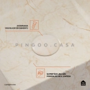 Cuba de Apoio Slim Quadrada para Banheiro Louça Cerâmica 31,5x31cm Crisoprásio Marmorizado Gold