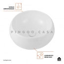 Cuba de Apoio Redonda para Banheiro Louça Cerâmica 41cm Morganita Branco