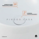Cuba de Apoio Redonda para Banheiro Louça Cerâmica 41cm Morganita Branco